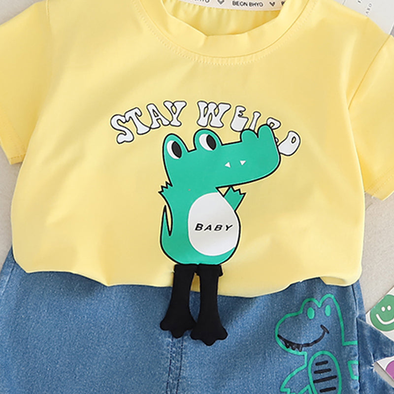Printed Shirt and Shorts Set