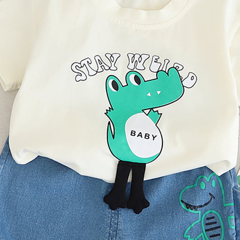 Printed Shirt and Shorts Set