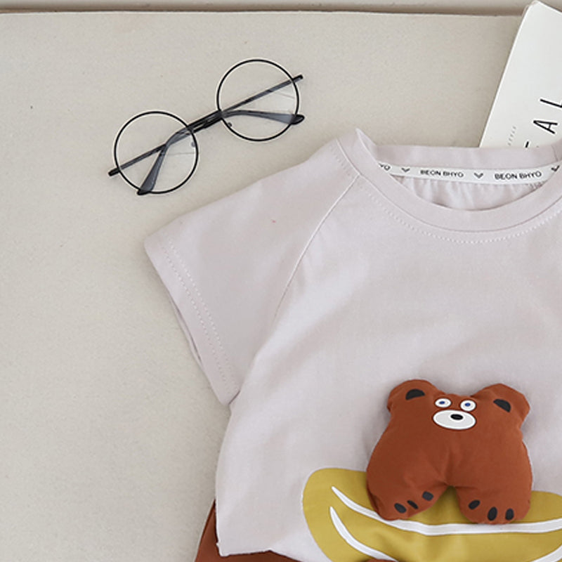 Printed Shirt and Shorts Set