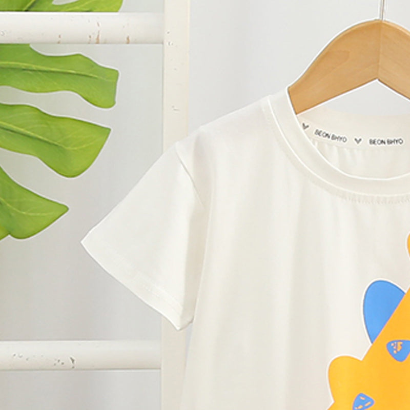 Colourblocked Shirt and Shorts Set