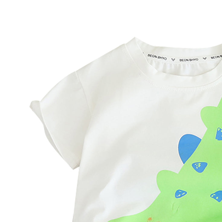 Colourblocked Shirt and Shorts Set