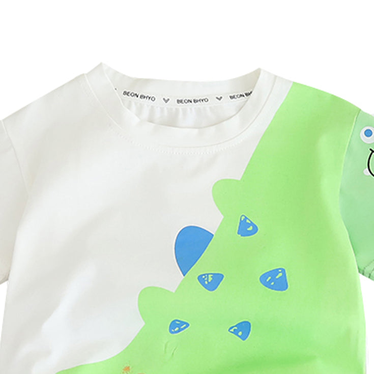 Colourblocked Shirt and Shorts Set