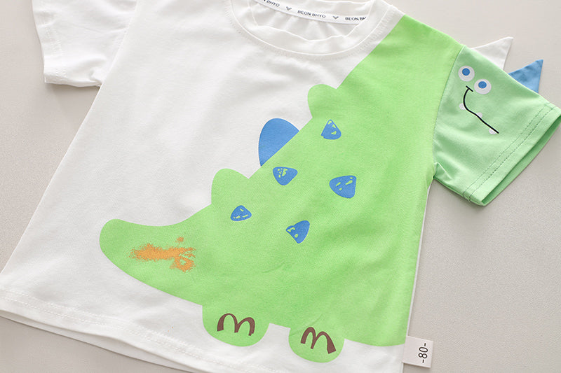 Colourblocked Shirt and Shorts Set