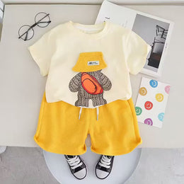 Printed Shirt and Shorts Set