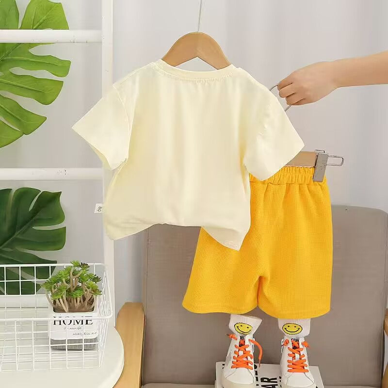 Printed Shirt and Shorts Set