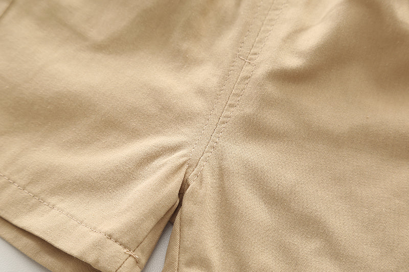 Checked Shirt and Shorts Set