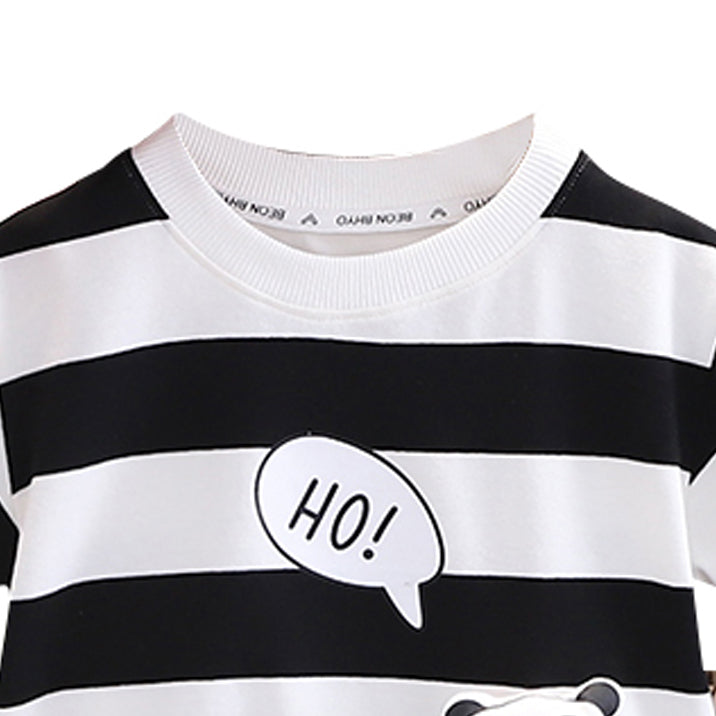 Striped Shirt and Shorts Set