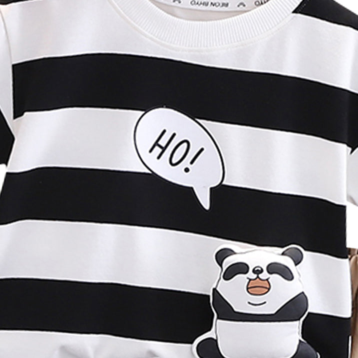 Striped Shirt and Shorts Set