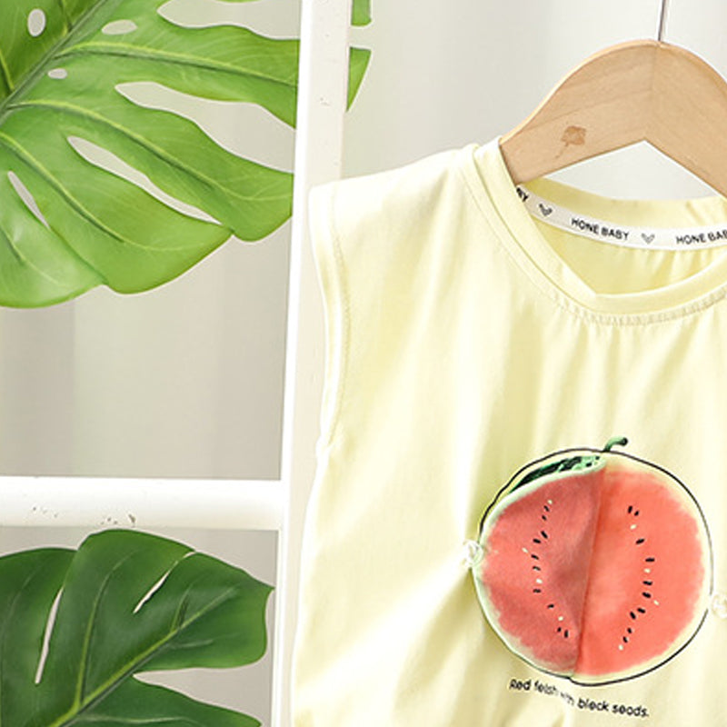 Printed T-shirt and Shorts Set