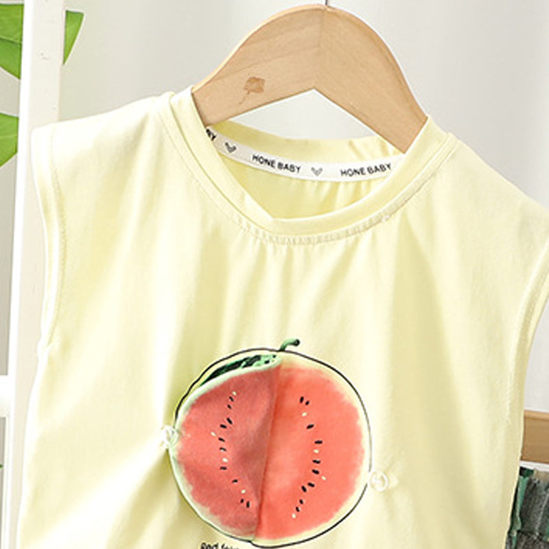 Printed T-shirt and Shorts Set