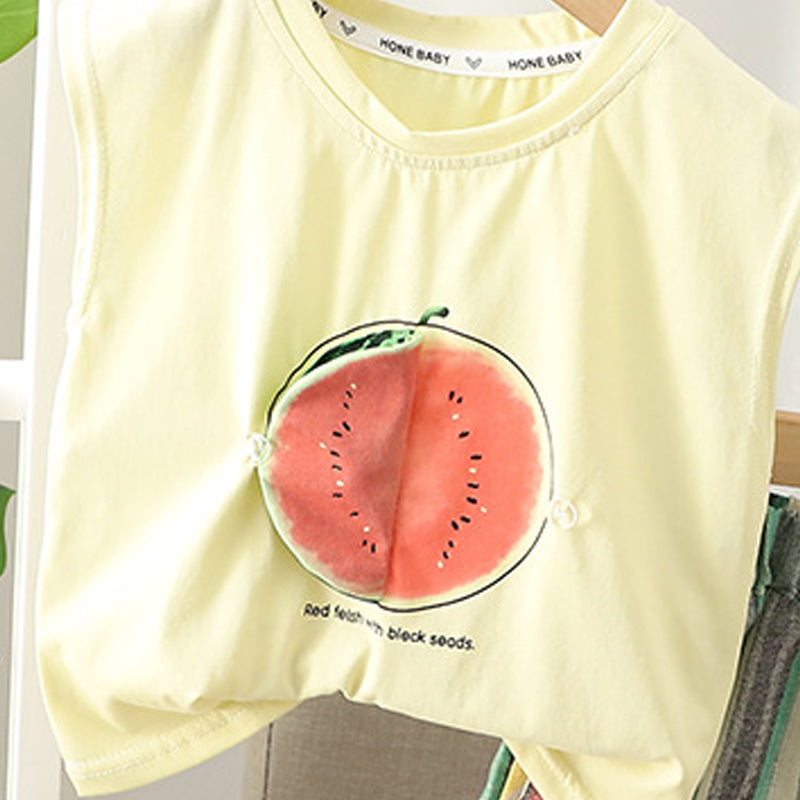 Printed T-shirt and Shorts Set