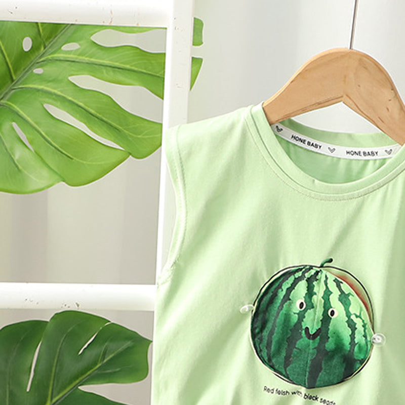 Printed T-shirt and Shorts Set