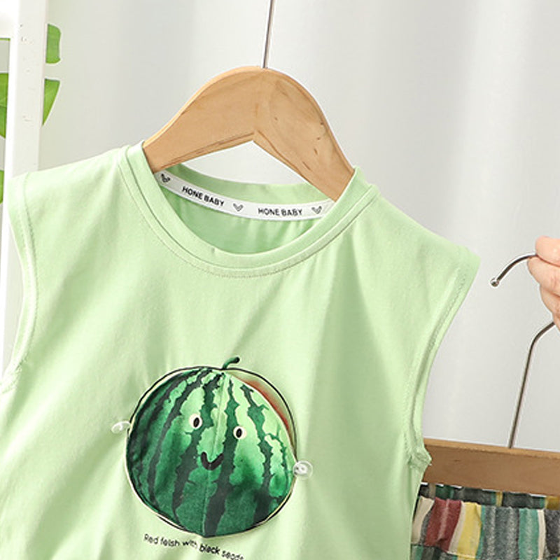 Printed T-shirt and Shorts Set