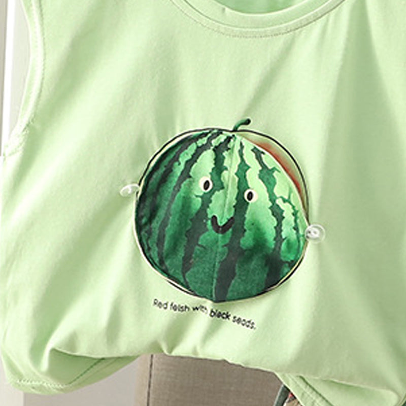 Printed T-shirt and Shorts Set