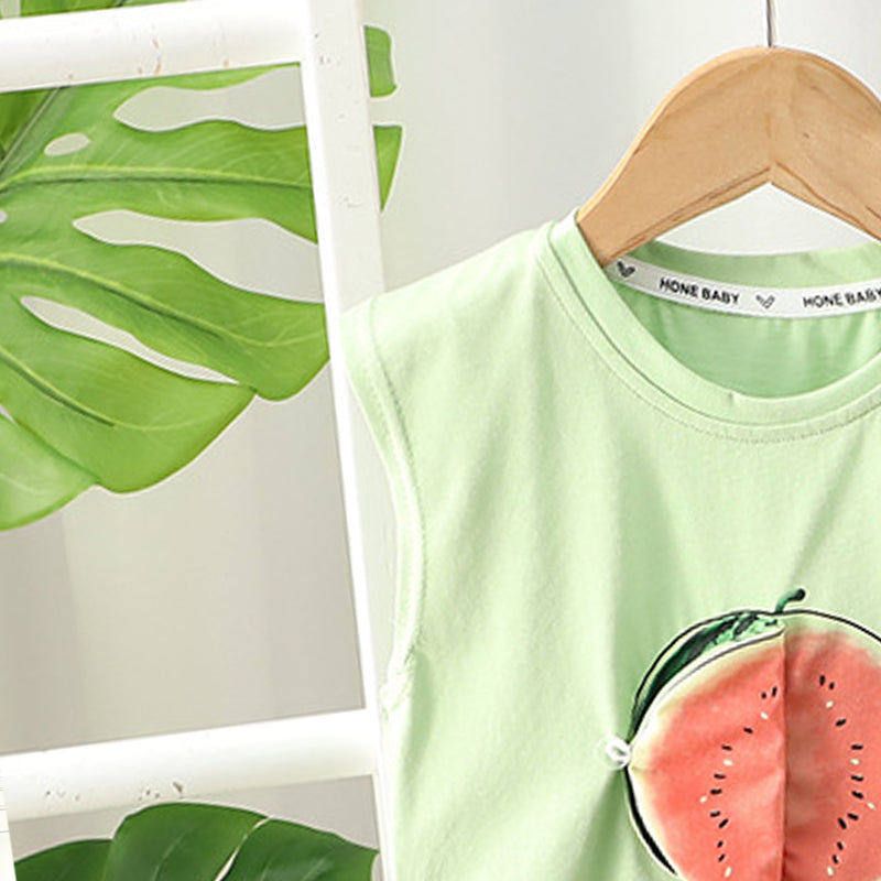 Printed T-shirt and Shorts Set
