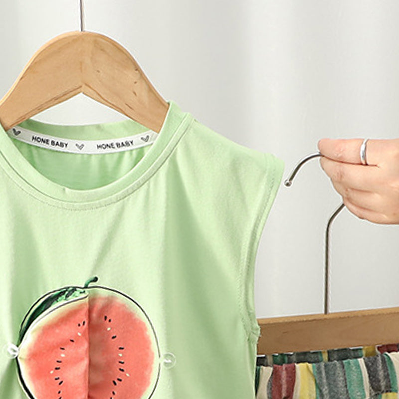 Printed T-shirt and Shorts Set