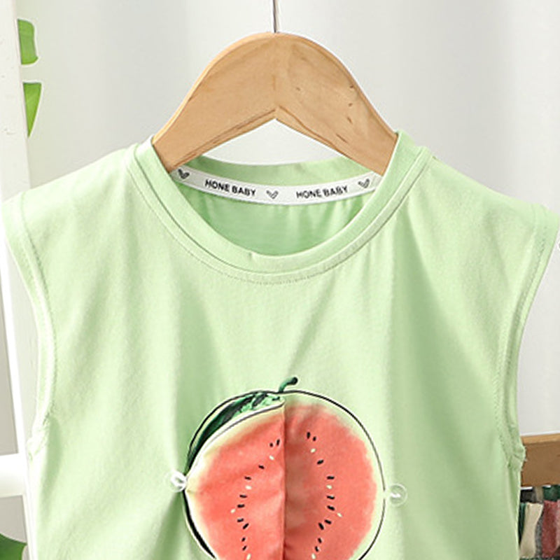 Printed T-shirt and Shorts Set