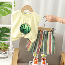 Printed T-shirt and Shorts Set