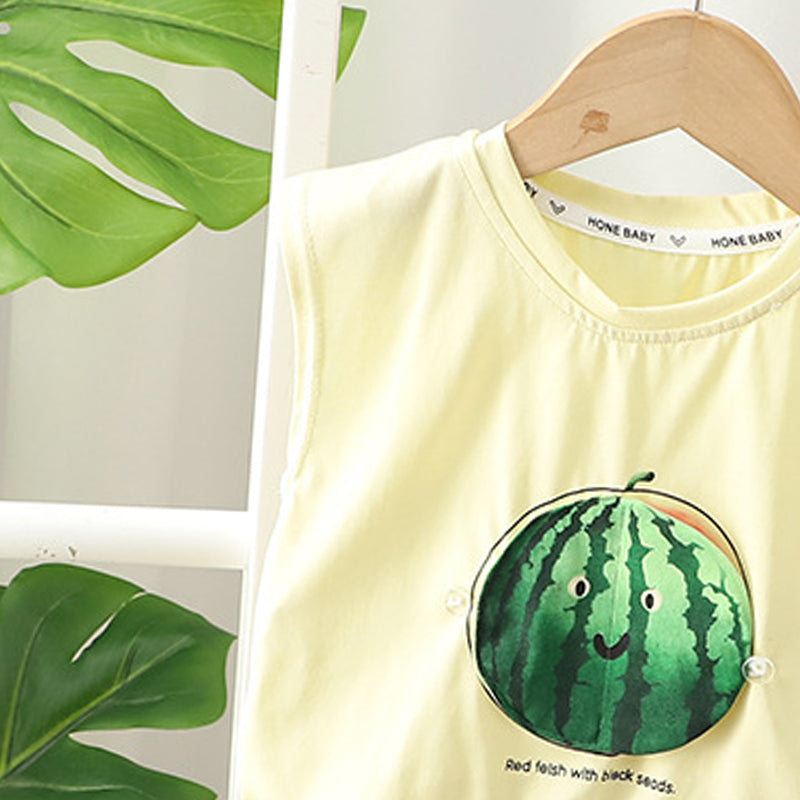 Printed T-shirt and Shorts Set