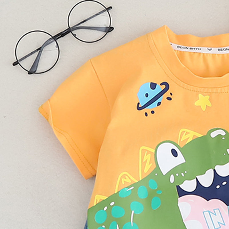 Printed T-shirt and Shorts Set