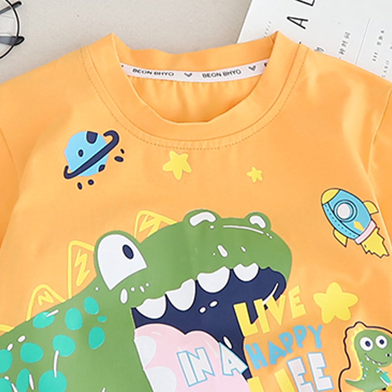 Printed T-shirt and Shorts Set