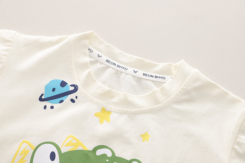 Printed T-shirt and Shorts Set
