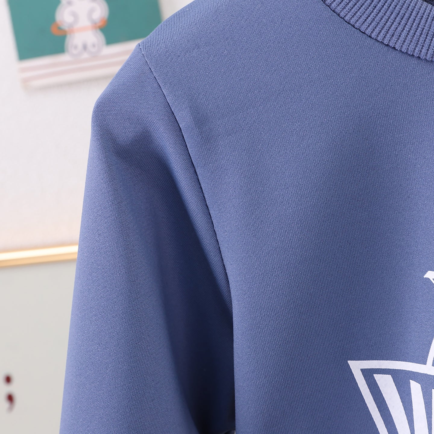Boys Printed Round Neck Long Sleeves Sweatshirt With Jogger