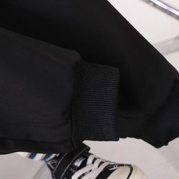 Girls Beige & Black Printed T-shirt with Pyjamas