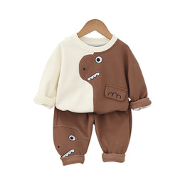 Kids Colourblocked Pure Cotton Top with Trousers