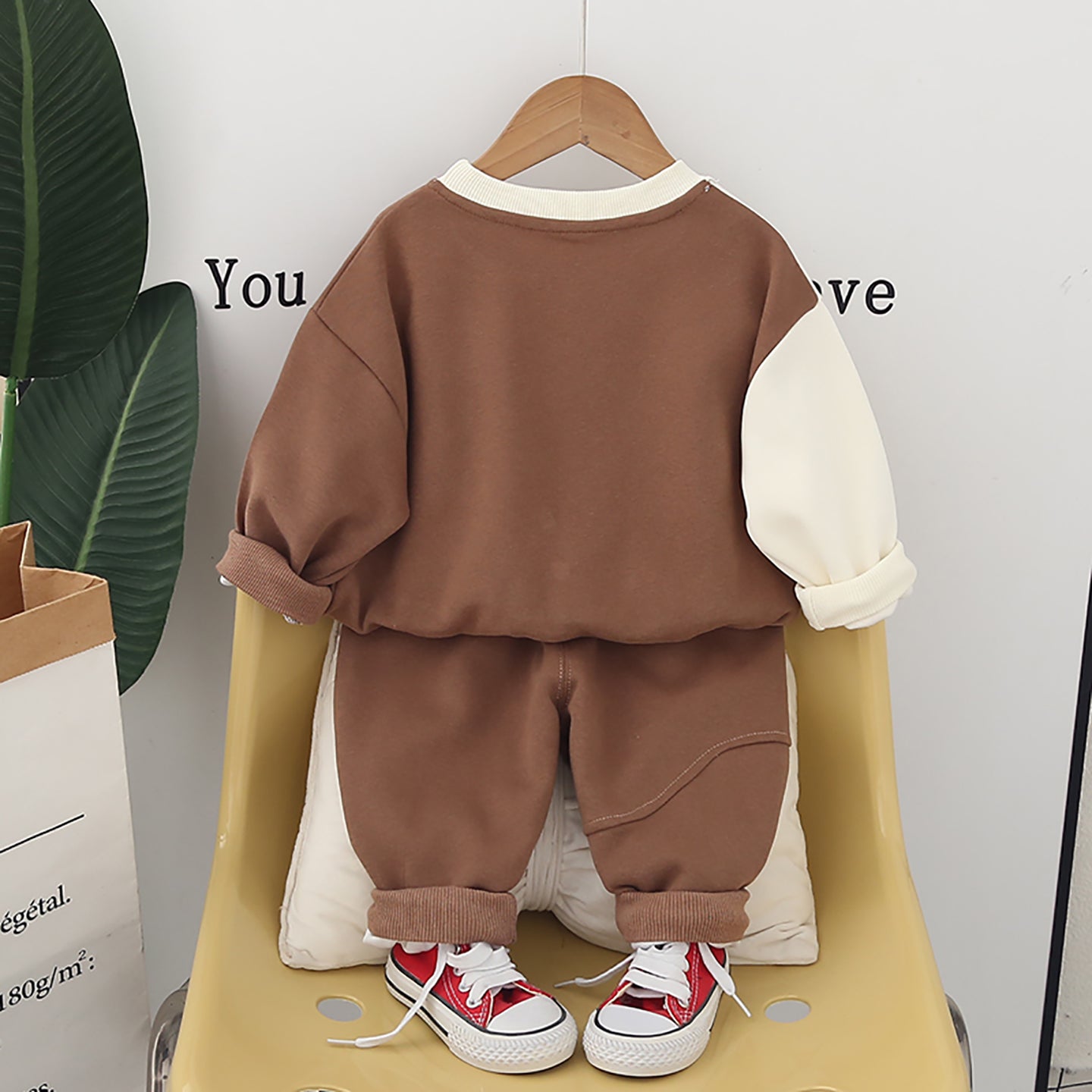 Kids Colourblocked Pure Cotton Top with Trousers