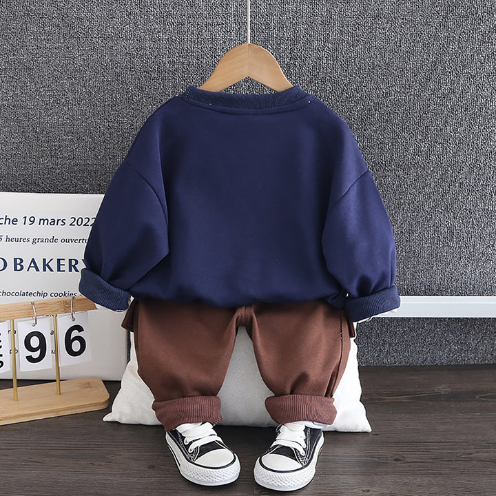 Kids Printed Pure Cotton T-shirt with Trousers