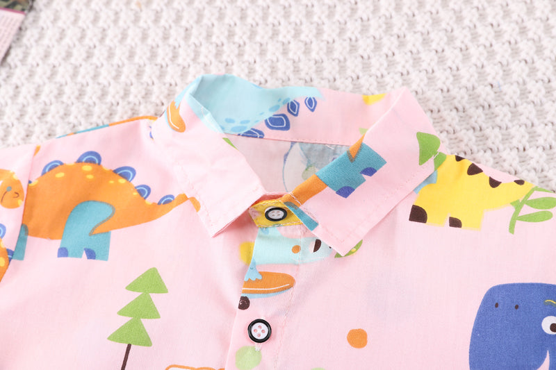 Boys Printed Shirt With Shorts