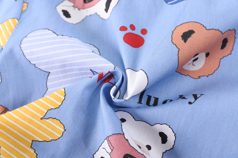 Boys Printed Short Sleeves Shirt With Shorts