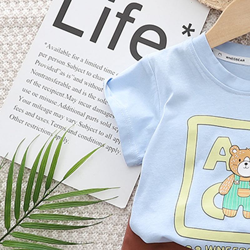 Printed T-shirt and Shorts Set