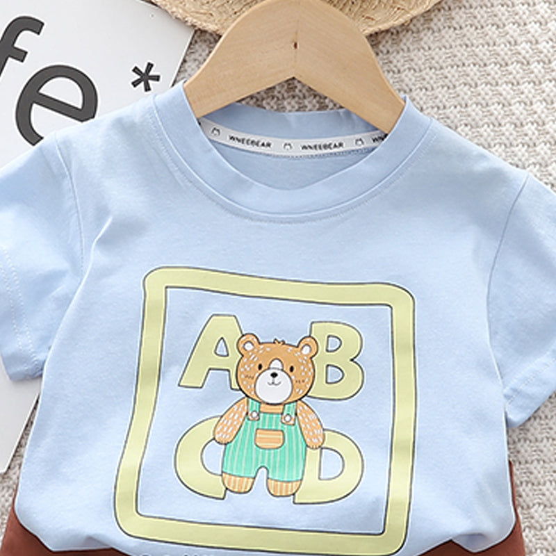 Printed T-shirt and Shorts Set