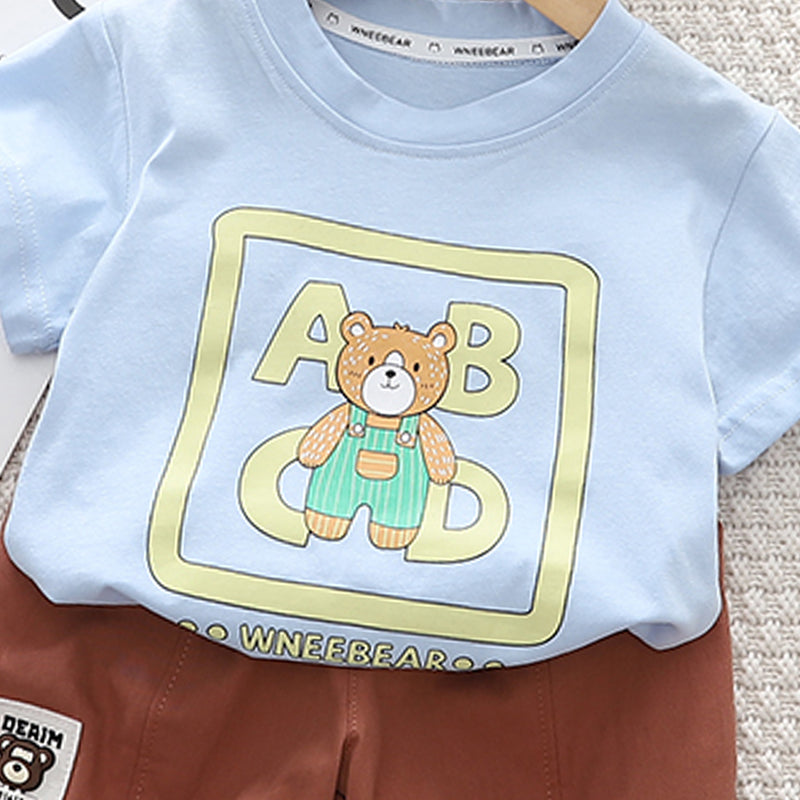 Printed T-shirt and Shorts Set