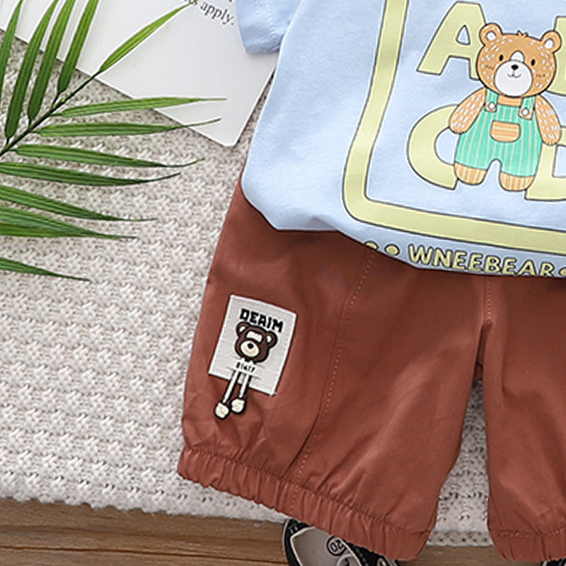 Printed T-shirt and Shorts Set