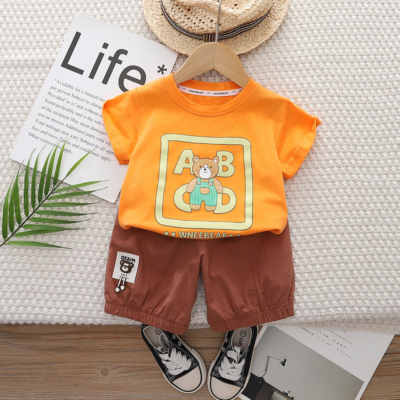 Printed T-shirt and Shorts Set
