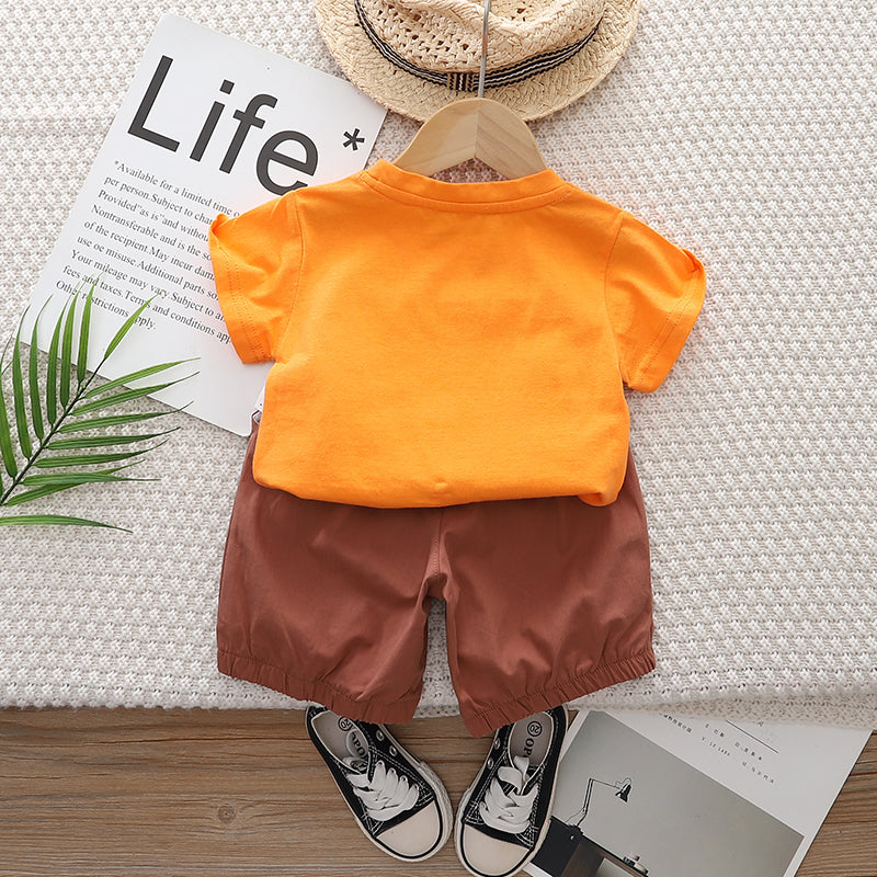 Printed T-shirt and Shorts Set