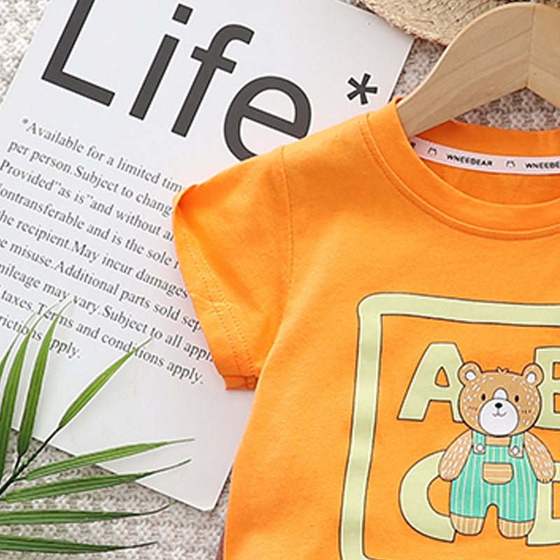 Printed T-shirt and Shorts Set
