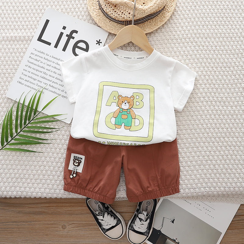 Printed T-shirt and Shorts Set