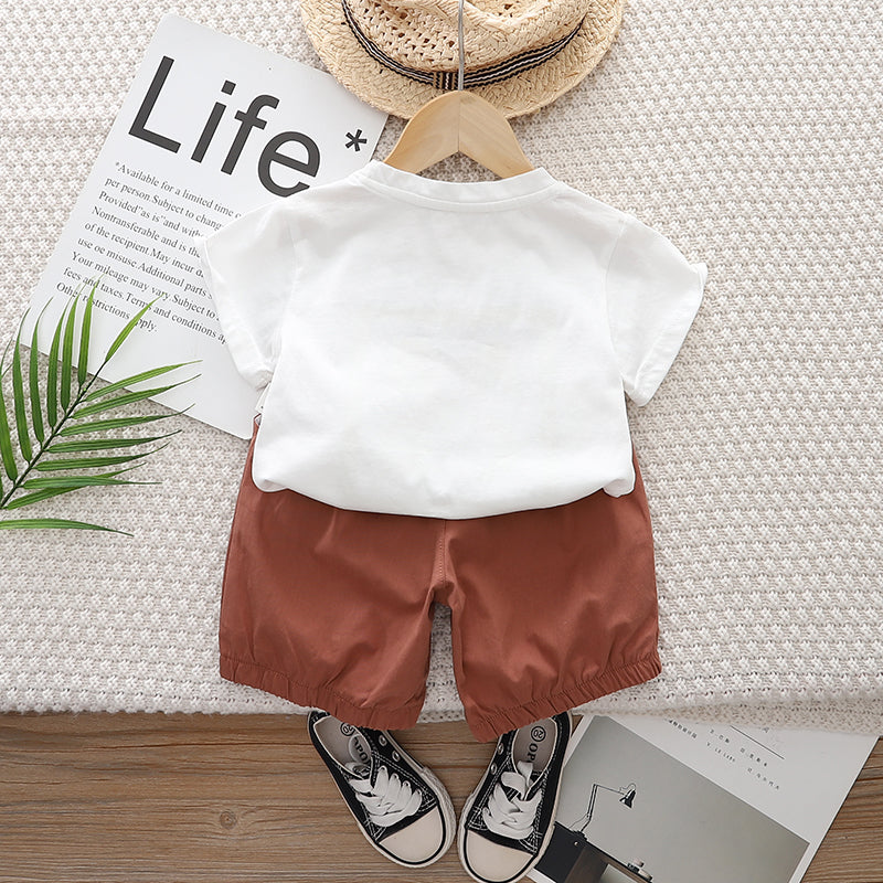 Printed T-shirt and Shorts Set