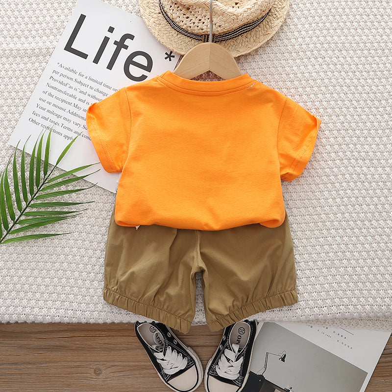 Printed T-shirt and Shorts Set