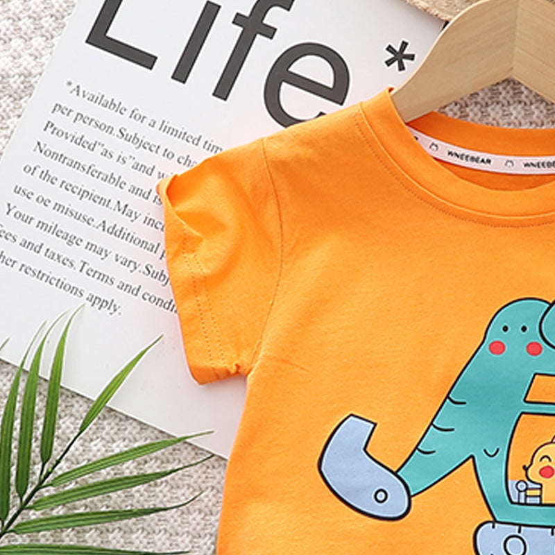 Printed T-shirt and Shorts Set