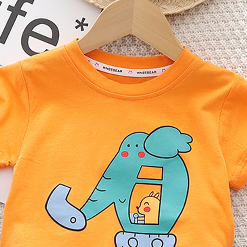 Printed T-shirt and Shorts Set