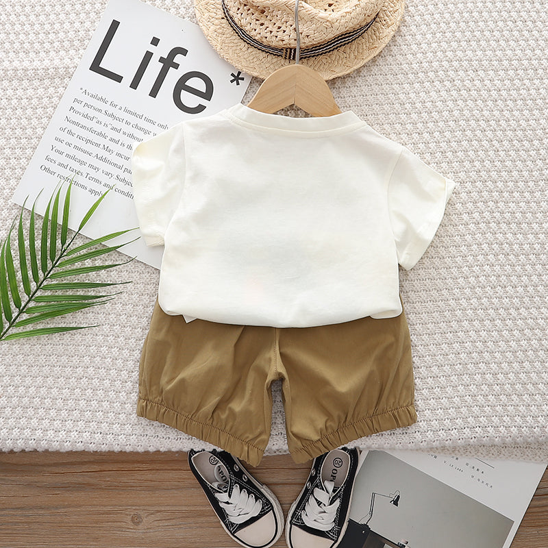 Printed T-shirt and Shorts Set