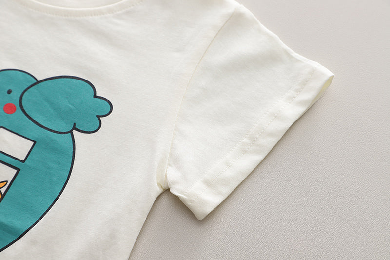 Printed T-shirt and Shorts Set