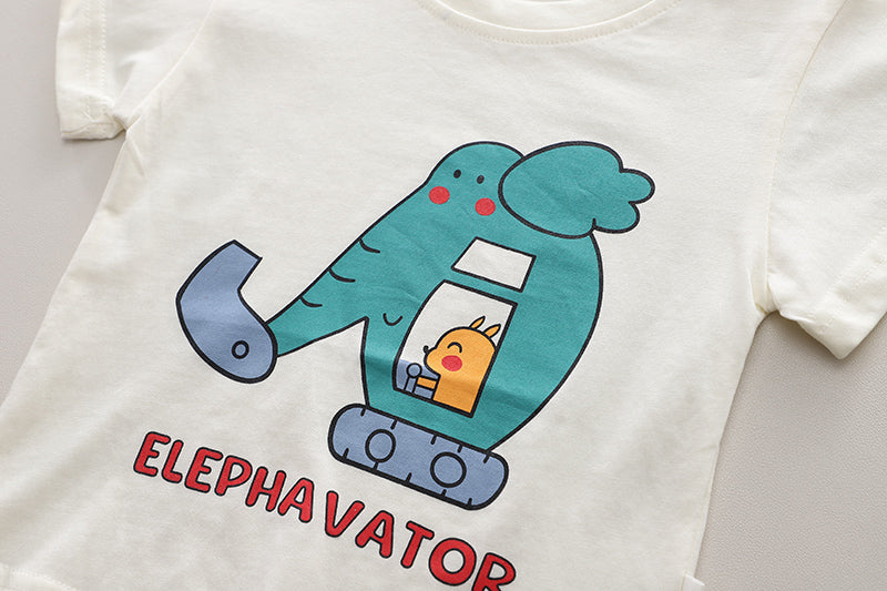 Printed T-shirt and Shorts Set