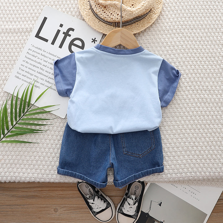 Printed T-shirt and Shorts Set