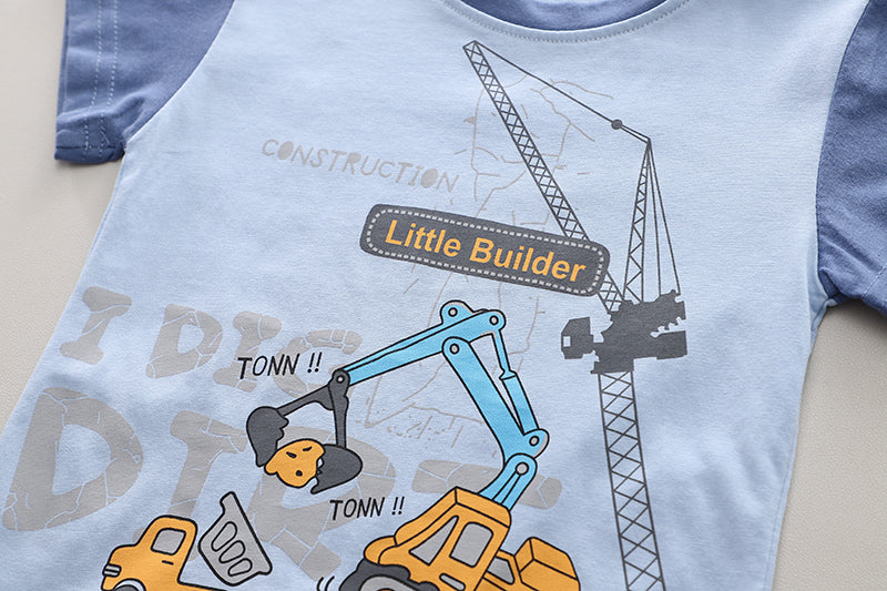 Printed T-shirt and Shorts Set